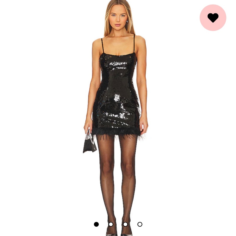 Laurel Faux Fur Mini Dress in Black
Bardot Revolve sequin